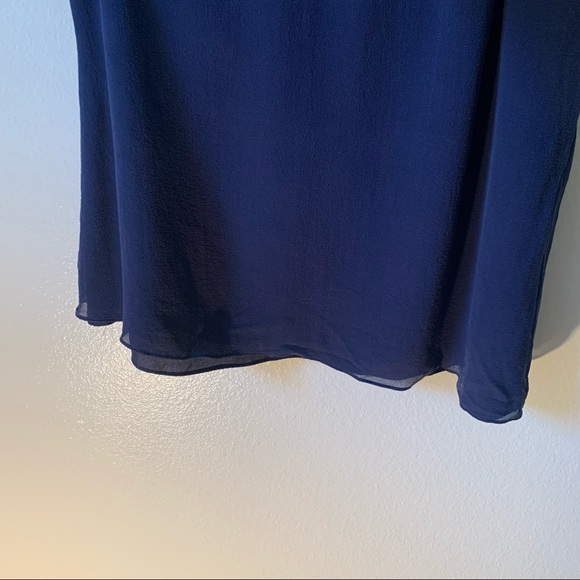 Lilly Pulitzer Blue Silk Keyhole Tank Size XS - Picture 4 of 7